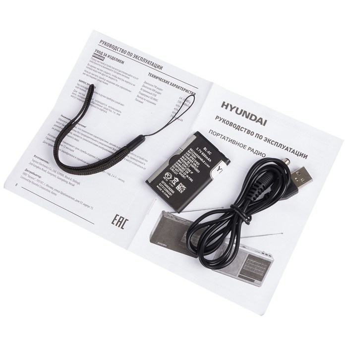 Радиоприемник портативный Hyundai H-PSR140 черный USB microSD - фото 51417780 Радиоприемник портативный Hyundai H-PSR140 черный USB microSD - фото 51417780