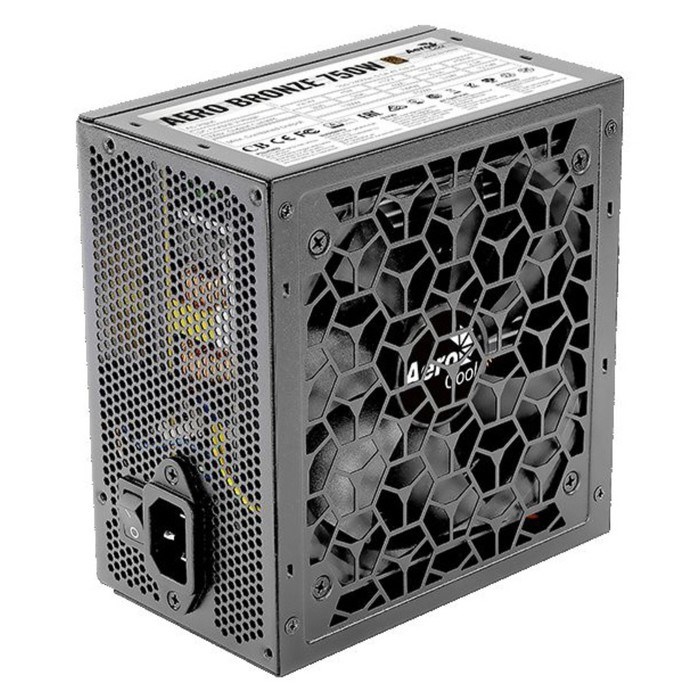 Блок питания Aerocool ATX 750W AERO BRONZE 80+ bronze 24+2x(4+4) pin APFC 120mm fan 6xSATA R 10044 - фото 51417895 Блок питания Aerocool ATX 750W AERO BRONZE 80+ bronze 24+2x(4+4) pin APFC 120mm fan 6xSATA R 10044 - фото 51417895