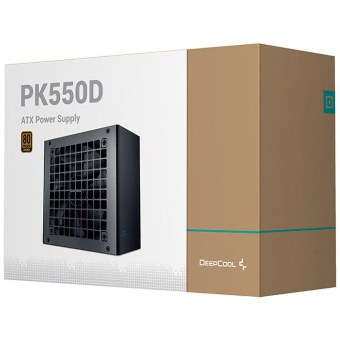 Блок питания Deepcool ATX 550W PK550D 80+ bronze 24+2x(4+4) pin APFC 120mm fan 6xSATA RTL - фото 51418013 Блок питания Deepcool ATX 550W PK550D 80+ bronze 24+2x(4+4) pin APFC 120mm fan 6xSATA RTL - фото 51418013