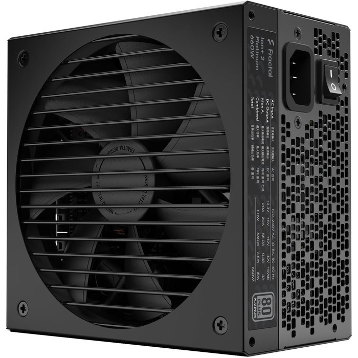 Блок питания Fractal Design ATX 650W ION+2 660 80+ platinum (24+4+4pin) APFC 140mm fan 10xSA 10044 - фото 51418109 Блок питания Fractal Design ATX 650W ION+2 660 80+ platinum (24+4+4pin) APFC 140mm fan 10xSA 10044 - фото 51418109