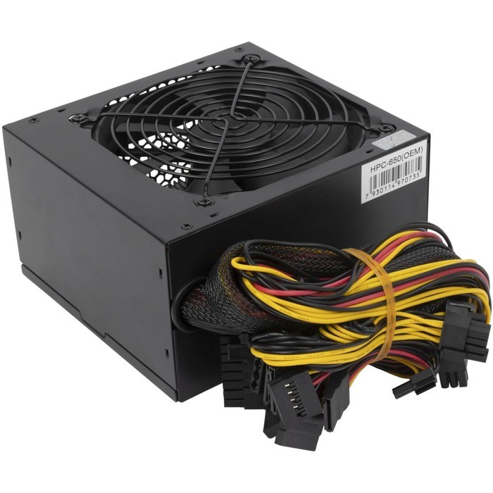 Блок питания Hiper ATX 650W HPC-650 80+ (24+4+4pin) APFC 120mm fan 5xSATA - фото 51418295 Блок питания Hiper ATX 650W HPC-650 80+ (24+4+4pin) APFC 120mm fan 5xSATA - фото 51418295