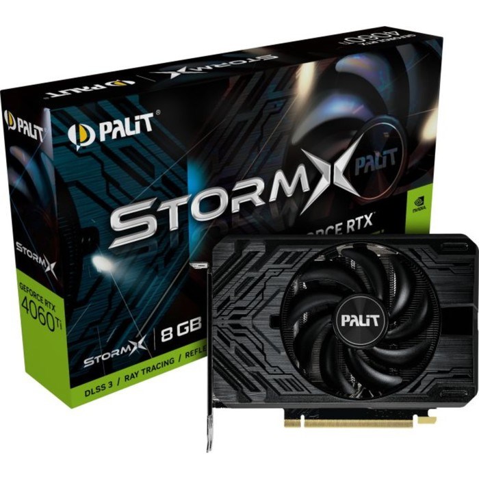 Видеокарта Palit PCI-E 4.0 RTX4060TI STORMX NVIDIA GeForce RTX 4060TI 8192Mb 128 GDDR6 2310/ 10044 - фото 51418515 Видеокарта Palit PCI-E 4.0 RTX4060TI STORMX NVIDIA GeForce RTX 4060TI 8192Mb 128 GDDR6 2310/ 10044 - фото 51418515