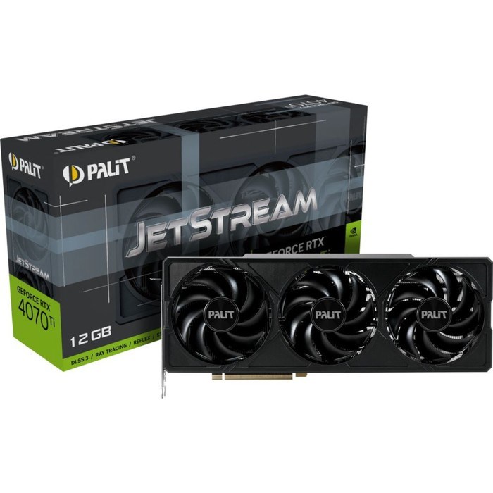 Видеокарта Palit PCI-E 4.0 RTX4070Ti JETSTREAM NVIDIA GeForce RTX 4070TI 12288Mb 192 GDDR6X 100445 - фото 51418545 Видеокарта Palit PCI-E 4.0 RTX4070Ti JETSTREAM NVIDIA GeForce RTX 4070TI 12288Mb 192 GDDR6X 100445 - фото 51418545