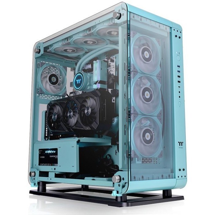 Корпус Thermaltake Core P6 TG Turquoise бирюзовый без БП ATX 10x120mm 6x140mm 2xUSB2.0 2xUSB 10044 - фото 51418884 Корпус Thermaltake Core P6 TG Turquoise бирюзовый без БП ATX 10x120mm 6x140mm 2xUSB2.0 2xUSB 10044 - фото 51418884