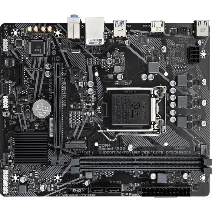 Материнская плата Gigabyte H510M K V2 Soc-1200 Intel H470 2xDDR4 mATX AC`97 8ch(7.1) GbLAN+H 10044 - фото 51418994 Материнская плата Gigabyte H510M K V2 Soc-1200 Intel H470 2xDDR4 mATX AC`97 8ch(7.1) GbLAN+H 10044 - фото 51418994