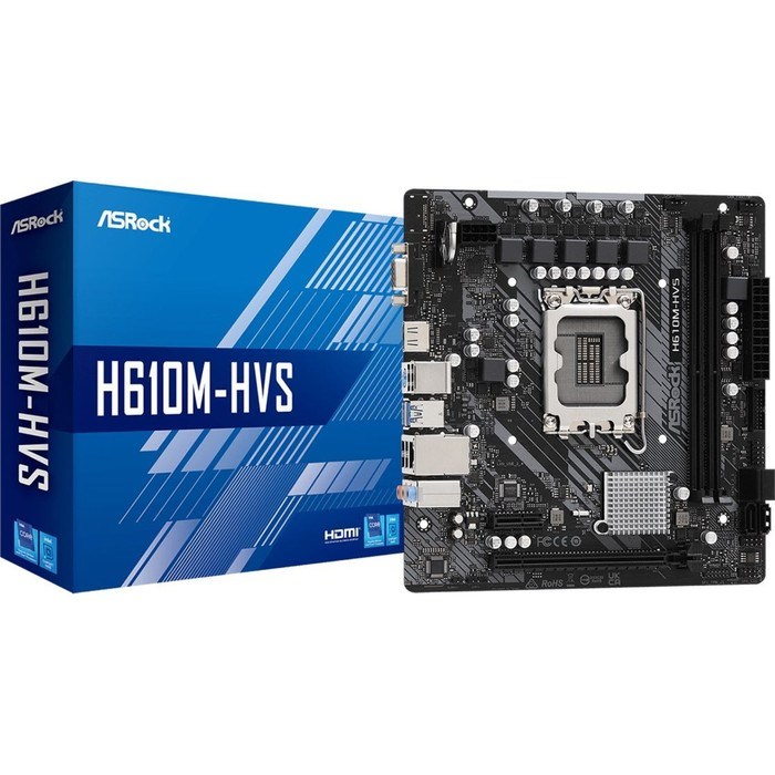 Материнская плата Asrock H610M-HVS Soc-1700 Intel H610 2xDDR4 mATX AC`97 8ch(7.1) GbLAN+VGA+   10044 - фото 51418998