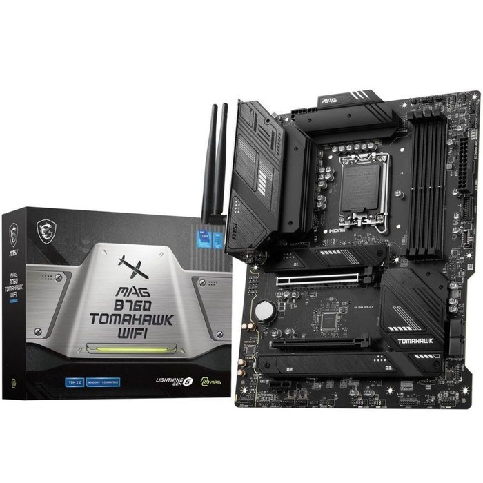 Материнская плата MSI MAG B760 TOMAHAWK WIFI Soc-1700 Intel B760 4xDDR5 ATX AC`97 8ch(7.1) 2 10044 - фото 51419125 Материнская плата MSI MAG B760 TOMAHAWK WIFI Soc-1700 Intel B760 4xDDR5 ATX AC`97 8ch(7.1) 2 10044 - фото 51419125