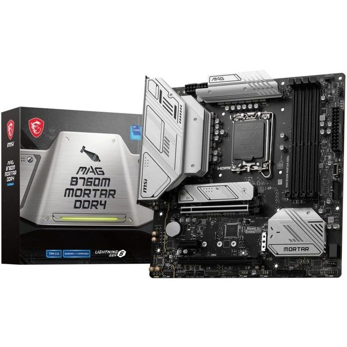Материнская плата MSI MAG B760M MORTAR MAX WIFI DDR4 Soc-1700 Intel B760 4xDDR4 mATX AC`97 8 10044 - фото 51419131 Материнская плата MSI MAG B760M MORTAR MAX WIFI DDR4 Soc-1700 Intel B760 4xDDR4 mATX AC`97 8 10044 - фото 51419131
