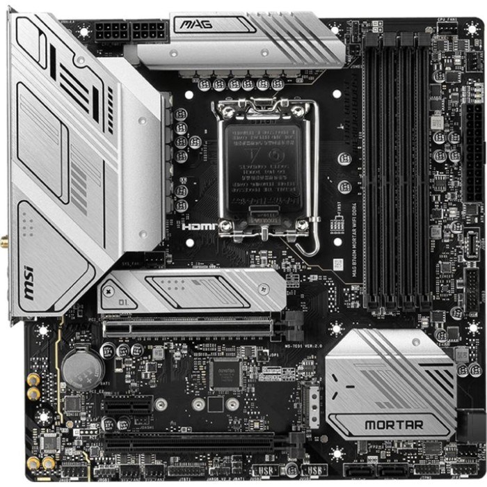 Материнская плата MSI MAG B760M MORTAR WIFI DDR4 Soc-1700 Intel B760 4xDDR4 mATX AC`97 8ch(7 10044 - фото 51419132 Материнская плата MSI MAG B760M MORTAR WIFI DDR4 Soc-1700 Intel B760 4xDDR4 mATX AC`97 8ch(7 10044 - фото 51419132