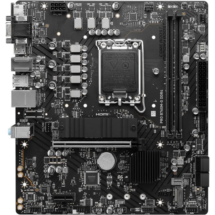 Материнская плата MSI PRO B760M-G DDR4 Soc-1700 Intel B760 2xDDR4 mATX AC`97 8ch(7.1) 2.5Gg+ 10044 - фото 51419157 Материнская плата MSI PRO B760M-G DDR4 Soc-1700 Intel B760 2xDDR4 mATX AC`97 8ch(7.1) 2.5Gg+ 10044 - фото 51419157