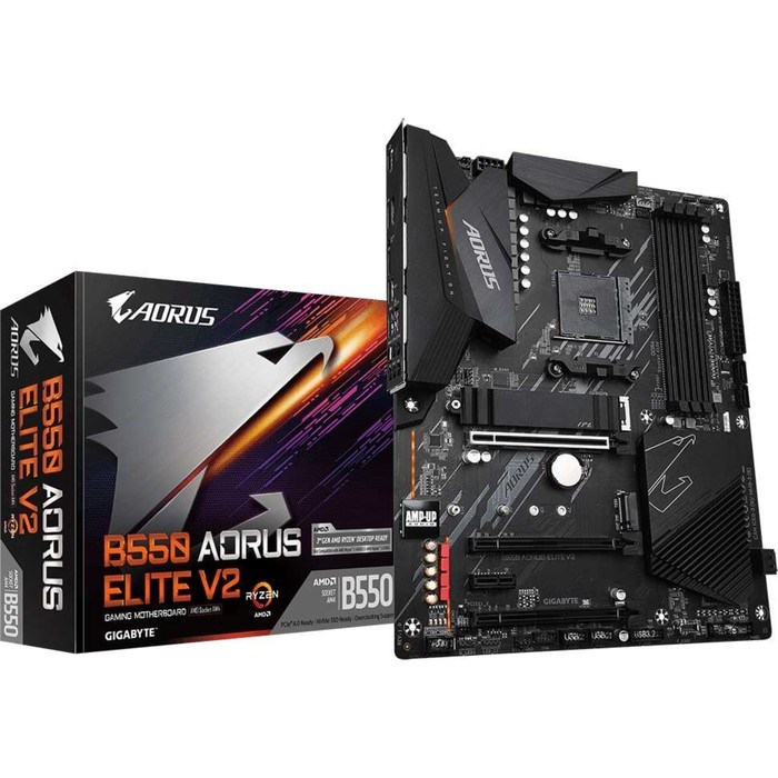 Материнская плата Gigabyte B550 AORUS ELITE V2 Soc-AM4 AMD B550 4xDDR4 ATX AC`97 8ch(7.1) 2. 10044 - фото 51419216 Материнская плата Gigabyte B550 AORUS ELITE V2 Soc-AM4 AMD B550 4xDDR4 ATX AC`97 8ch(7.1) 2. 10044 - фото 51419216