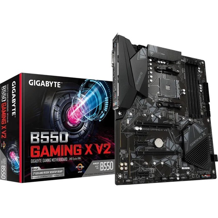 Материнская плата Gigabyte B550 GAMING X V2 Soc-AM4 AMD B550 4xDDR4 ATX AC`97 8ch(7.1) GbLAN 10044 - фото 51419222 Материнская плата Gigabyte B550 GAMING X V2 Soc-AM4 AMD B550 4xDDR4 ATX AC`97 8ch(7.1) GbLAN 10044 - фото 51419222