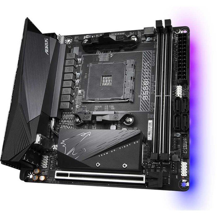 Материнская плата Gigabyte B550I AORUS PRO AX Soc-AM4 AMD B550 2xDDR4 mini-ITX AC`97 8ch(7.1 10044 - фото 51419225 Материнская плата Gigabyte B550I AORUS PRO AX Soc-AM4 AMD B550 2xDDR4 mini-ITX AC`97 8ch(7.1 10044 - фото 51419225