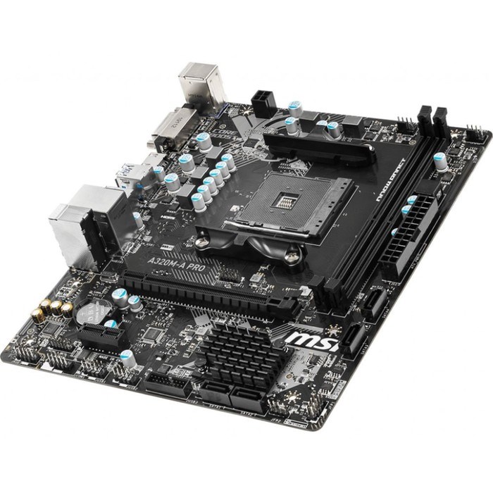 Материнская плата MSI A320M-A PRO Soc-AM4 AMD A320 2xDDR4 mATX AC`97 8ch(7.1) GbLAN RAID+DVI 10044 - фото 51419230 Материнская плата MSI A320M-A PRO Soc-AM4 AMD A320 2xDDR4 mATX AC`97 8ch(7.1) GbLAN RAID+DVI 10044 - фото 51419230