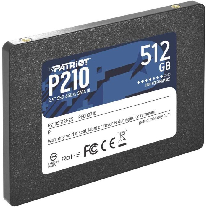 Накопитель SSD Patriot SATA III 512GB P210S512G25 P210 2.5" - фото 51419281 Накопитель SSD Patriot SATA III 512GB P210S512G25 P210 2.5" - фото 51419281