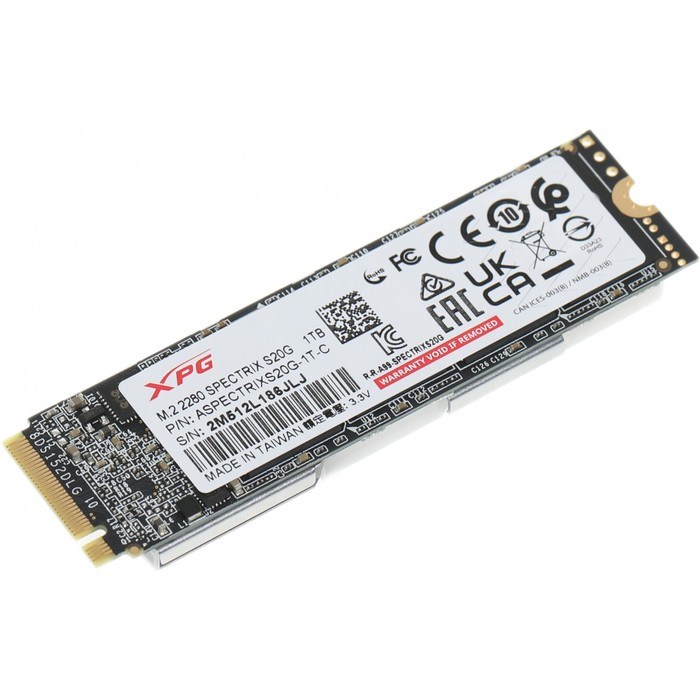 Накопитель SSD A-Data PCI-E 3.0 x4 1TB ASPECTRIXS20G-1T-C Spectrix S20G M.2 2280 - фото 51419291 Накопитель SSD A-Data PCI-E 3.0 x4 1TB ASPECTRIXS20G-1T-C Spectrix S20G M.2 2280 - фото 51419291