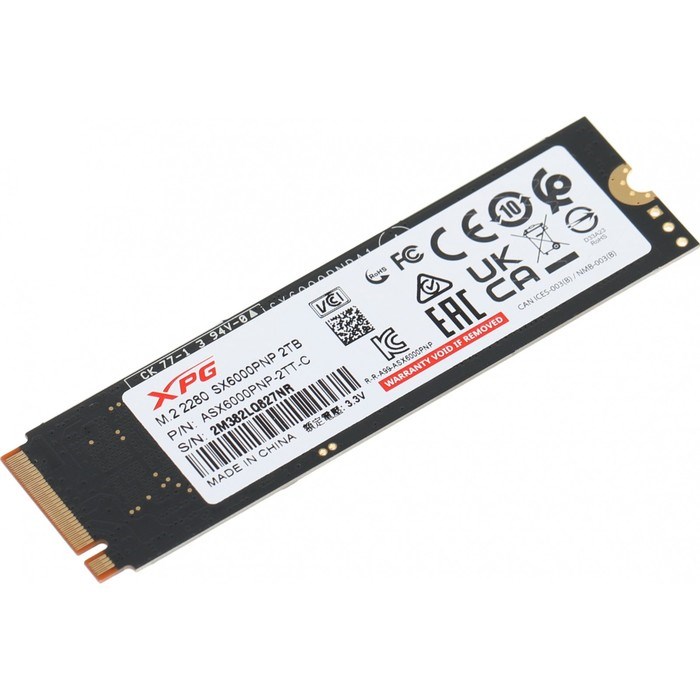 Накопитель SSD A-Data PCI-E 3.0 x4 2TB ASX6000PNP-2TT-C XPG SX6000 Pro M.2 2280 - фото 51419294 Накопитель SSD A-Data PCI-E 3.0 x4 2TB ASX6000PNP-2TT-C XPG SX6000 Pro M.2 2280 - фото 51419294