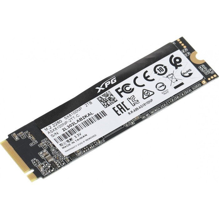 Накопитель SSD A-Data PCI-E 3.0 x4 2TB ASX8100NP-2TT-C XPG SX8100 M.2 2280 - фото 51419299 Накопитель SSD A-Data PCI-E 3.0 x4 2TB ASX8100NP-2TT-C XPG SX8100 M.2 2280 - фото 51419299
