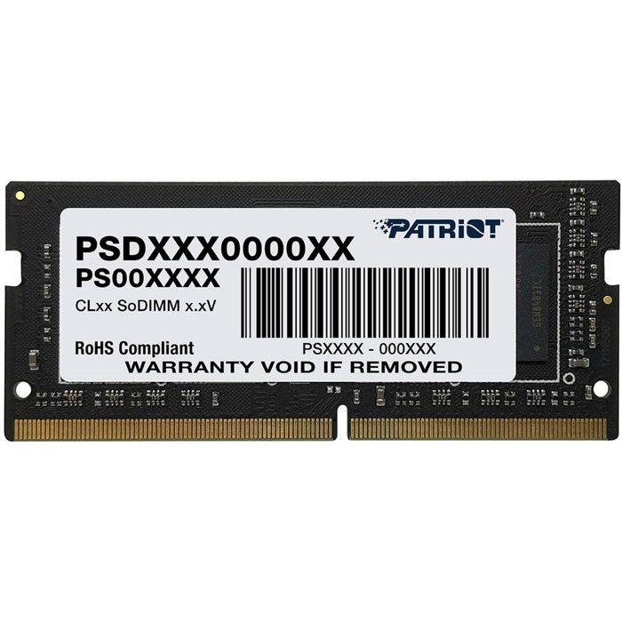 Память DDR4 8GB 3200MHz Patriot PSD48G320081S Signature RTL PC4-25600 CL22 SO-DIMM 260-pin 1 10044 - фото 51419401 Память DDR4 8GB 3200MHz Patriot PSD48G320081S Signature RTL PC4-25600 CL22 SO-DIMM 260-pin 1 10044 - фото 51419401