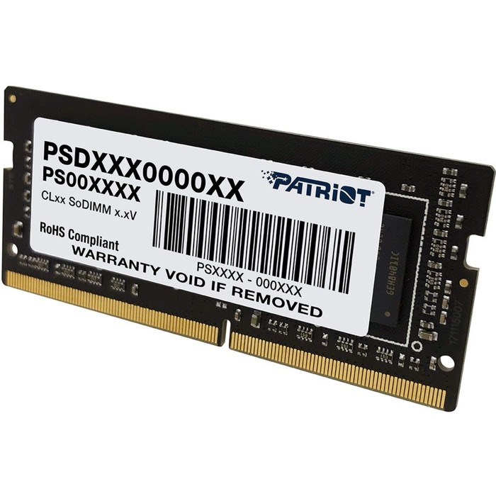 Память DDR4 8GB 3200MHz Patriot PSD48G320081S Signature RTL PC4-25600 CL22 SO-DIMM 260-pin 1 10044 - фото 51419403 Память DDR4 8GB 3200MHz Patriot PSD48G320081S Signature RTL PC4-25600 CL22 SO-DIMM 260-pin 1 10044 - фото 51419403
