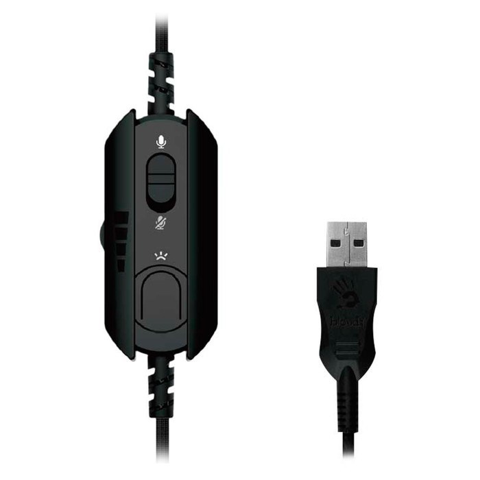 Наушники с микрофоном A4Tech Bloody G570 черный/серый 2м мониторные USB оголовье (G570 (BLAC 10045 - фото 51422052 Наушники с микрофоном A4Tech Bloody G570 черный/серый 2м мониторные USB оголовье (G570 (BLAC 10045 - фото 51422052