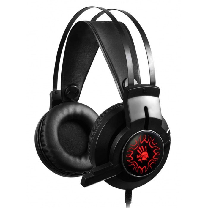 Наушники с микрофоном A4Tech Bloody J437 черный 1.8м мониторные USB оголовье (J437) - фото 51422076 Наушники с микрофоном A4Tech Bloody J437 черный 1.8м мониторные USB оголовье (J437) - фото 51422076