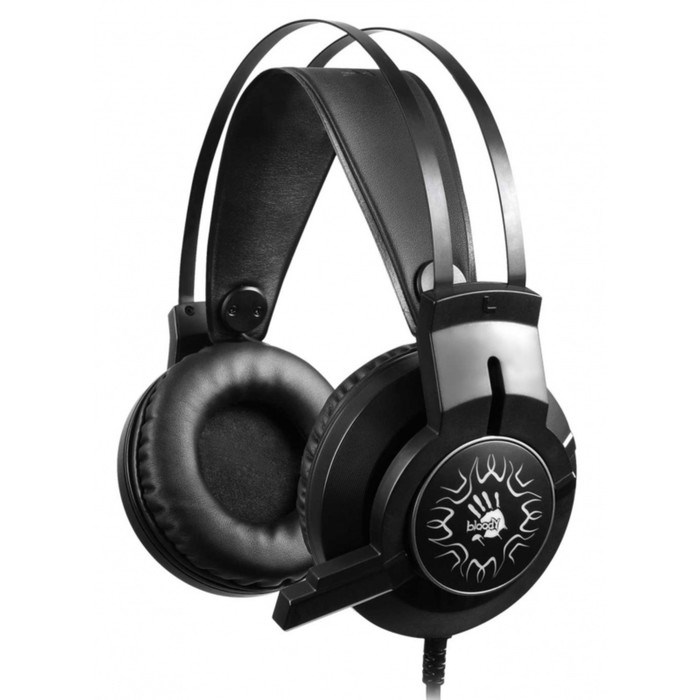 Наушники с микрофоном A4Tech Bloody J437 черный 1.8м мониторные USB оголовье (J437) - фото 51422082 Наушники с микрофоном A4Tech Bloody J437 черный 1.8м мониторные USB оголовье (J437) - фото 51422082