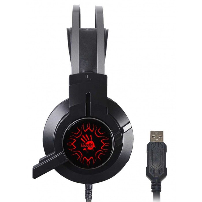 Наушники с микрофоном A4Tech Bloody J437 черный 1.8м мониторные USB оголовье (J437) - фото 51422083 Наушники с микрофоном A4Tech Bloody J437 черный 1.8м мониторные USB оголовье (J437) - фото 51422083