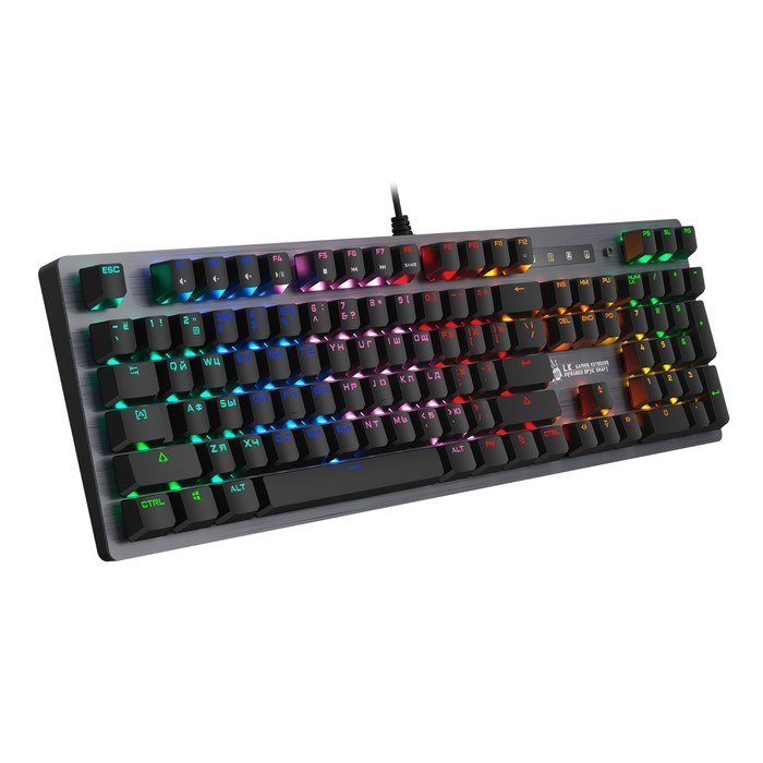 Клавиатура A4Tech Bloody B760 механическая серый USB for gamer LED (B760 GREY (BLACK SWITCH) 10045 - фото 51422224 Клавиатура A4Tech Bloody B760 механическая серый USB for gamer LED (B760 GREY (BLACK SWITCH) 10045 - фото 51422224