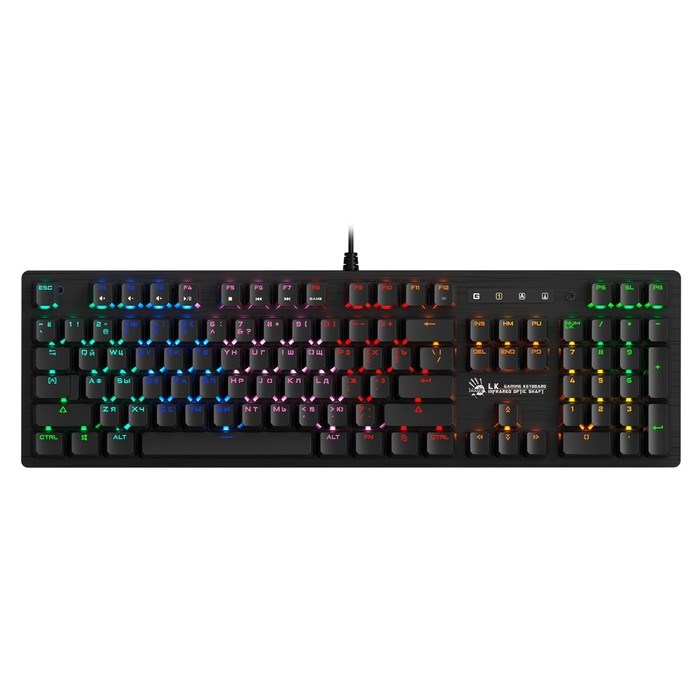 Клавиатура A4Tech Bloody B820R механическая черный USB for gamer LED (B820R BLACK (RED SWITC 10045 - фото 51422274 Клавиатура A4Tech Bloody B820R механическая черный USB for gamer LED (B820R BLACK (RED SWITC 10045 - фото 51422274