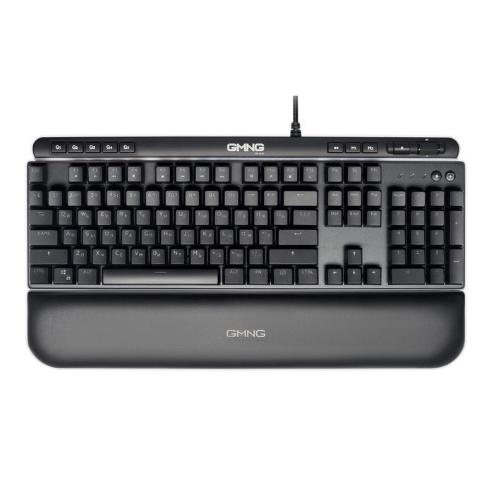 Клавиатура GMNG 999GK механич., черный/серебристый USB Multimedia for gamer LED,подставка - фото 51422321 Клавиатура GMNG 999GK механич., черный/серебристый USB Multimedia for gamer LED,подставка - фото 51422321
