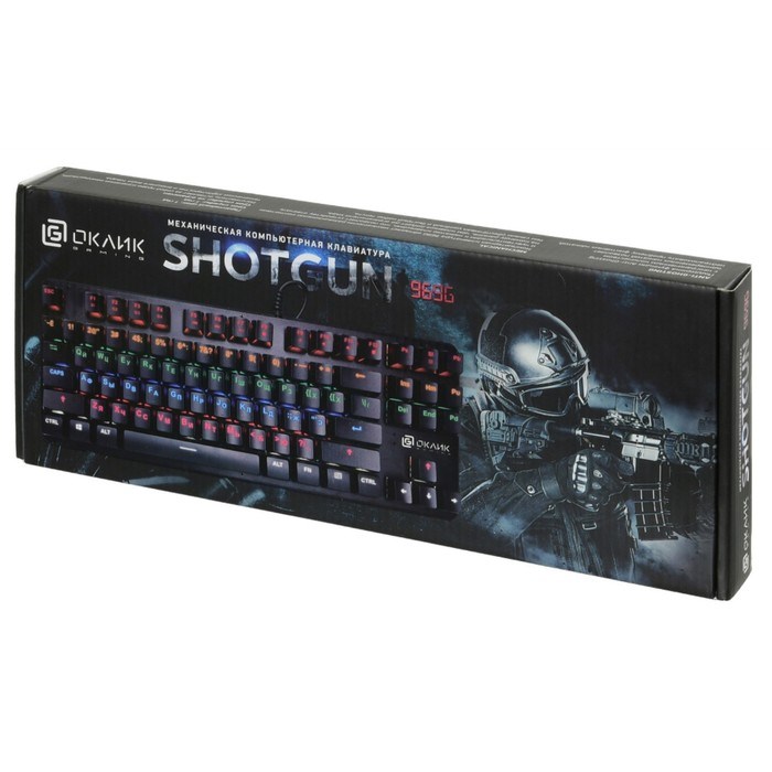 Клавиатура Оклик 969G SHOTGUN механическая черный USB Multimedia for gamer LED - фото 51422338 Клавиатура Оклик 969G SHOTGUN механическая черный USB Multimedia for gamer LED - фото 51422338