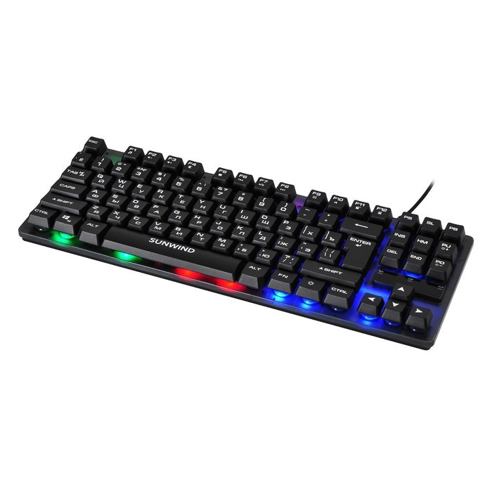 Клавиатура SunWind SW-K500G черный USB Multimedia for gamer LED (1422364) - фото 51422348 Клавиатура SunWind SW-K500G черный USB Multimedia for gamer LED (1422364) - фото 51422348