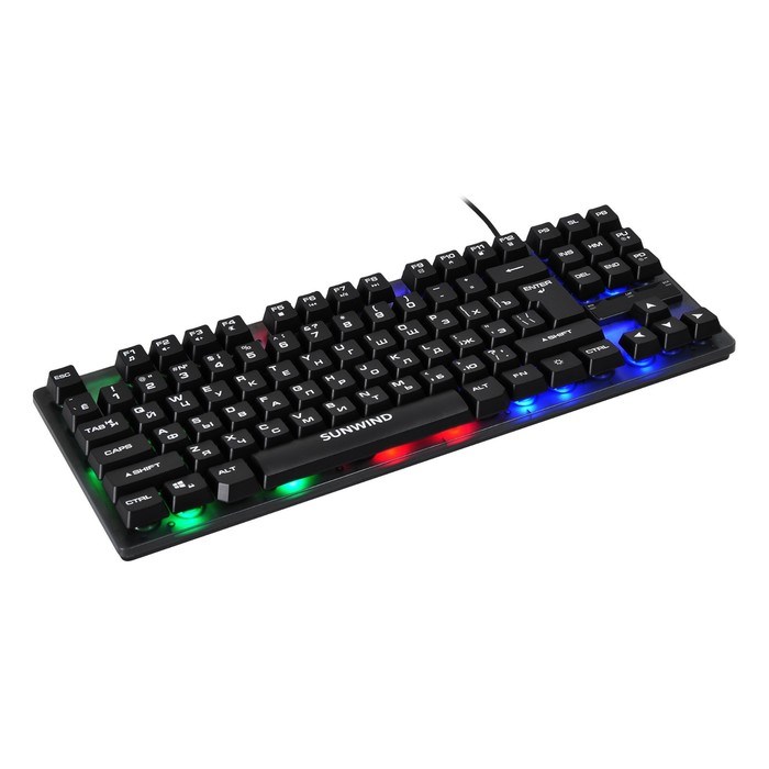Клавиатура SunWind SW-K500G черный USB Multimedia for gamer LED (1422364) - фото 51422349 Клавиатура SunWind SW-K500G черный USB Multimedia for gamer LED (1422364) - фото 51422349