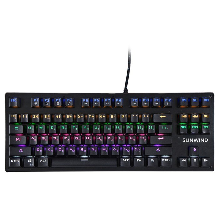 Клавиатура SunWind SW-K900G механическая черный USB Multimedia for gamer LED - фото 51422366 Клавиатура SunWind SW-K900G механическая черный USB Multimedia for gamer LED - фото 51422366