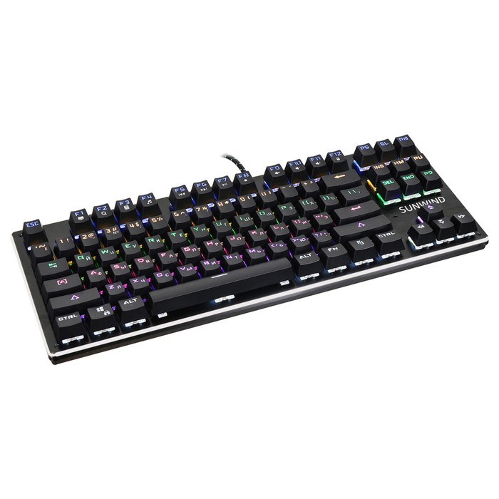Клавиатура SunWind SW-K900G механическая черный USB Multimedia for gamer LED - фото 51422370 Клавиатура SunWind SW-K900G механическая черный USB Multimedia for gamer LED - фото 51422370