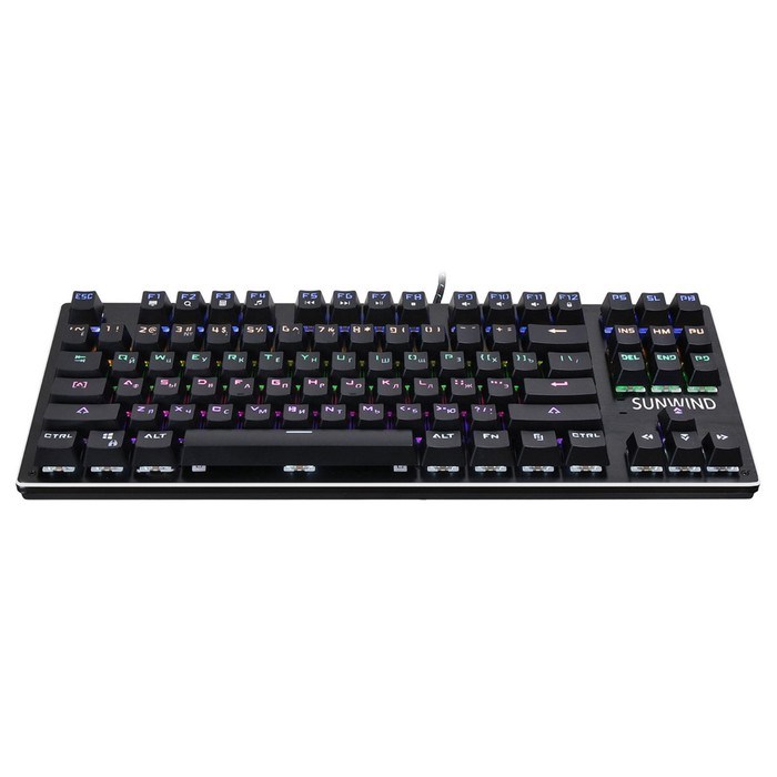 Клавиатура SunWind SW-K900G механическая черный USB Multimedia for gamer LED - фото 51422372 Клавиатура SunWind SW-K900G механическая черный USB Multimedia for gamer LED - фото 51422372