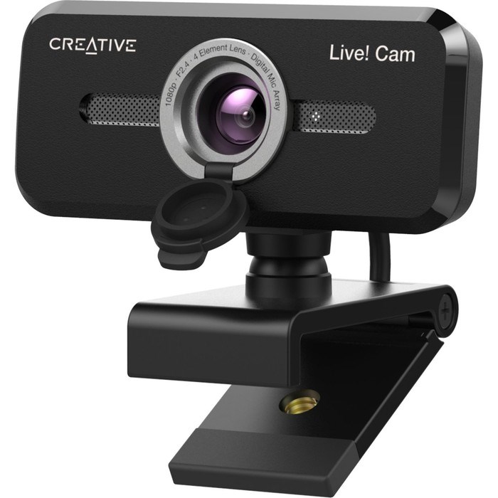 Камера Web Creative Live! Cam SYNC 1080P V2 черный 2Mpix (1920x1080) USB2.0 с микрофоном (73 10045 - фото 51422487 Камера Web Creative Live! Cam SYNC 1080P V2 черный 2Mpix (1920x1080) USB2.0 с микрофоном (73 10045 - фото 51422487