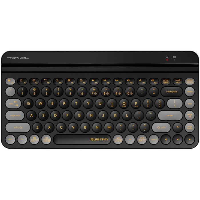 Клавиатура A4Tech Fstyler FBK30 черный/серый USB беспроводная BT/Radio slim Multimedia (FBK3 10045 - фото 51422628 Клавиатура A4Tech Fstyler FBK30 черный/серый USB беспроводная BT/Radio slim Multimedia (FBK3 10045 - фото 51422628