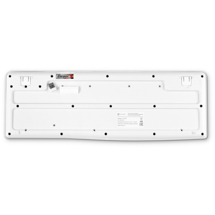 Клавиатура Оклик K225W белый USB беспроводная Multimedia (1875235) - фото 51422731 Клавиатура Оклик K225W белый USB беспроводная Multimedia (1875235) - фото 51422731