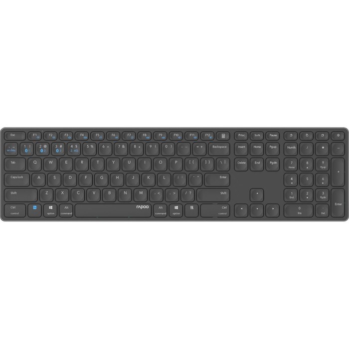 Клавиатура Rapoo E9800M DARK GREY серый USB беспроводная BT/Radio slim Multimedia для ноутбу 10046 - фото 51422762 Клавиатура Rapoo E9800M DARK GREY серый USB беспроводная BT/Radio slim Multimedia для ноутбу 10046 - фото 51422762