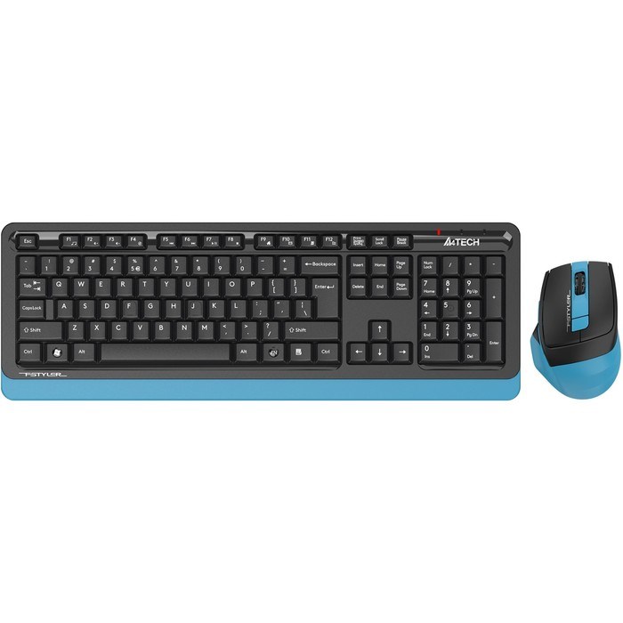 Клавиатура + мышь A4Tech Fstyler FG1035 клав:черный/синий мышь:черный/синий USB беспроводная 10046 - фото 51422886 Клавиатура + мышь A4Tech Fstyler FG1035 клав:черный/синий мышь:черный/синий USB беспроводная 10046 - фото 51422886