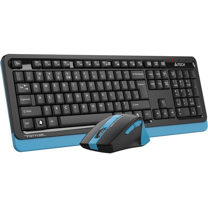 Клавиатура + мышь A4Tech Fstyler FG1035 клав:черный/синий мышь:черный/синий USB беспроводная 10046 - фото 51422887 Клавиатура + мышь A4Tech Fstyler FG1035 клав:черный/синий мышь:черный/синий USB беспроводная 10046 - фото 51422887