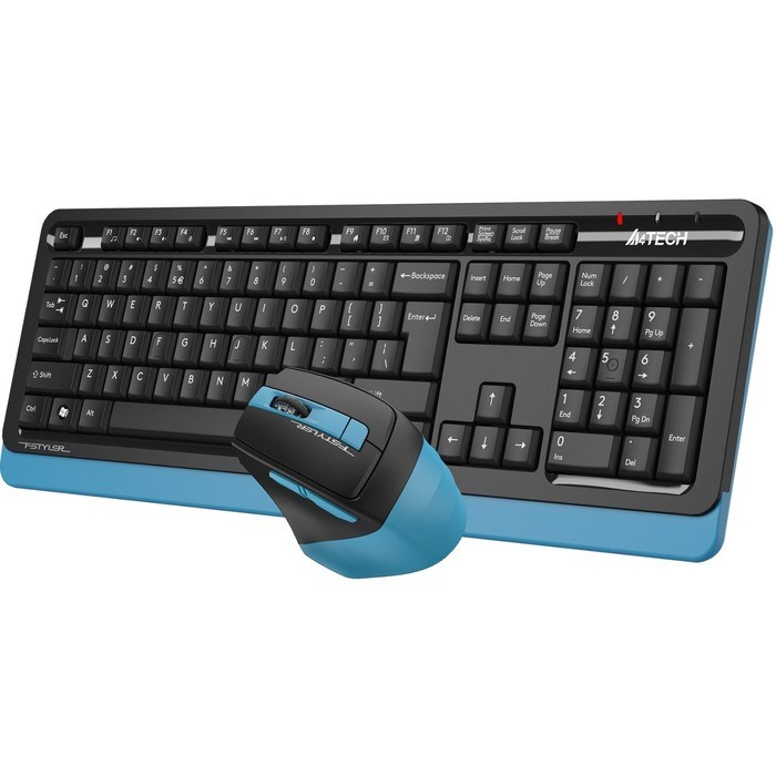Клавиатура + мышь A4Tech Fstyler FG1035 клав:черный/синий мышь:черный/синий USB беспроводная 10046 - фото 51422888 Клавиатура + мышь A4Tech Fstyler FG1035 клав:черный/синий мышь:черный/синий USB беспроводная 10046 - фото 51422888