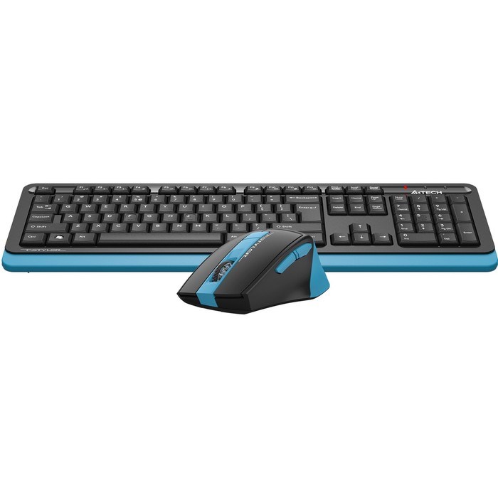 Клавиатура + мышь A4Tech Fstyler FG1035 клав:черный/синий мышь:черный/синий USB беспроводная 10046 - фото 51422889 Клавиатура + мышь A4Tech Fstyler FG1035 клав:черный/синий мышь:черный/синий USB беспроводная 10046 - фото 51422889
