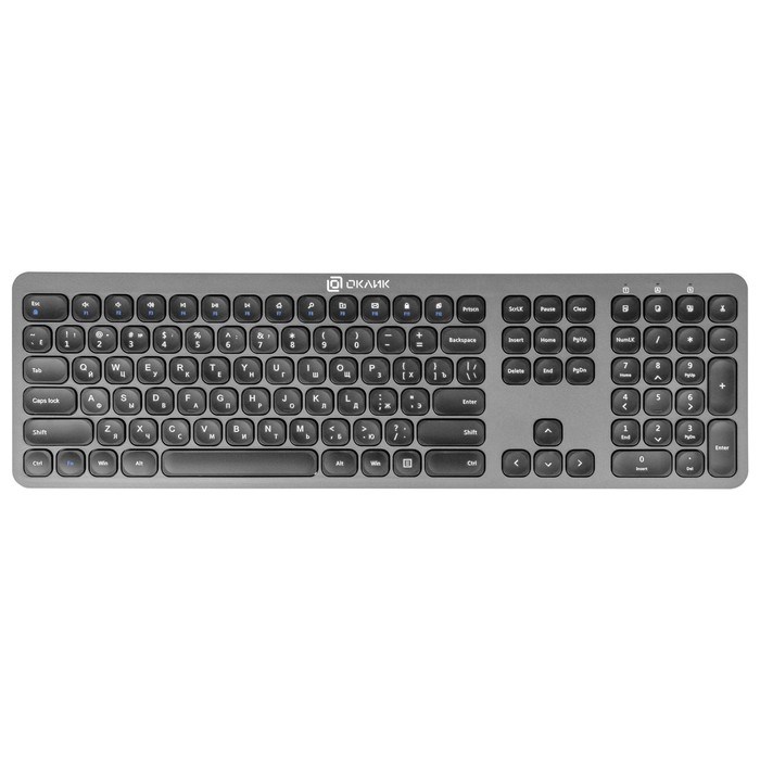 Клавиатура + мышь Оклик 300M клав:серый мышь:серый/черный USB беспроводная slim (1488402) - фото 51422950 Клавиатура + мышь Оклик 300M клав:серый мышь:серый/черный USB беспроводная slim (1488402) - фото 51422950