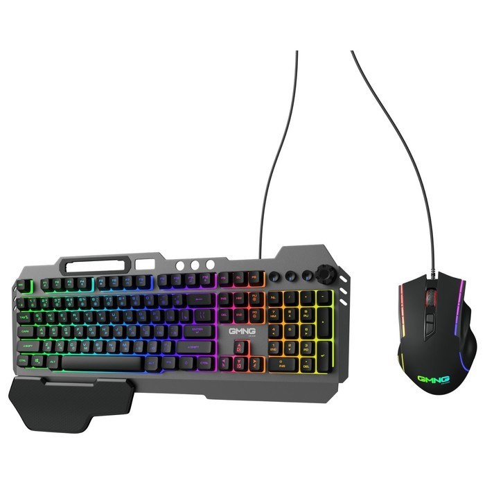 Клавиатура + мышь Оклик 700GMK клав:черный мышь:черный USB Multimedia LED (1533156) - фото 51422982 Клавиатура + мышь Оклик 700GMK клав:черный мышь:черный USB Multimedia LED (1533156) - фото 51422982