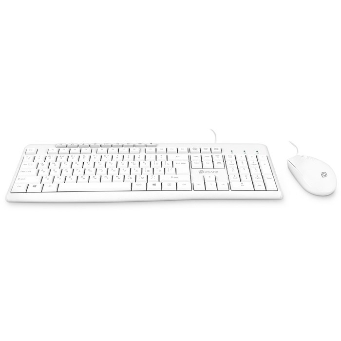 Клавиатура + мышь Оклик S650 клав:белый мышь:белый USB Multimedia (1875257) - фото 51422987 Клавиатура + мышь Оклик S650 клав:белый мышь:белый USB Multimedia (1875257) - фото 51422987