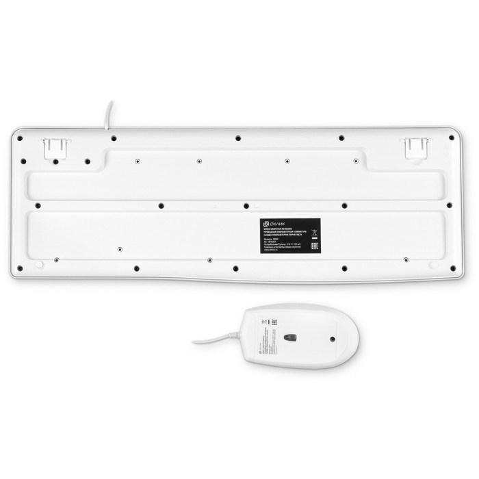 Клавиатура + мышь Оклик S650 клав:белый мышь:белый USB Multimedia (1875257) - фото 51422988 Клавиатура + мышь Оклик S650 клав:белый мышь:белый USB Multimedia (1875257) - фото 51422988