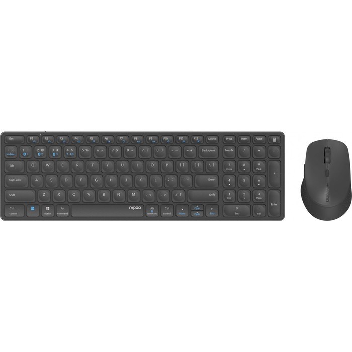 Клавиатура + мышь Rapoo 9700М DARK GREY клав:серый мышь:серый USB беспроводная Bluetooth/Рад 10046 - фото 51423006 Клавиатура + мышь Rapoo 9700М DARK GREY клав:серый мышь:серый USB беспроводная Bluetooth/Рад 10046 - фото 51423006